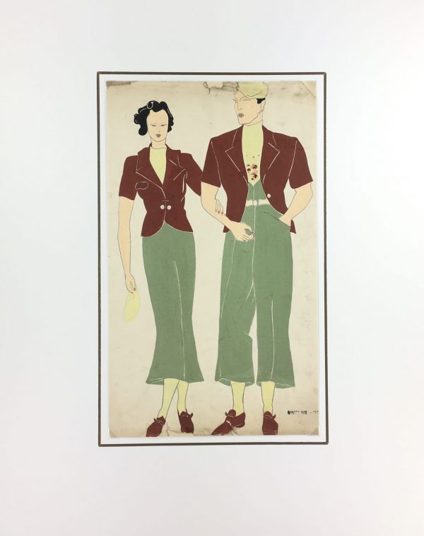 Fashion Original Art - Fashion, Simonne, c.1930
