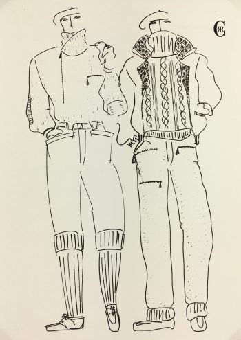 Fashion Original Art - Haute Couture, Cerruti, c.1980