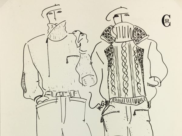 Fashion Original Art - Haute Couture, Cerruti, c.1980