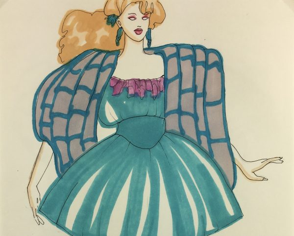 Fashion Original Art - French Fashion, J. Angelyn, c.1980