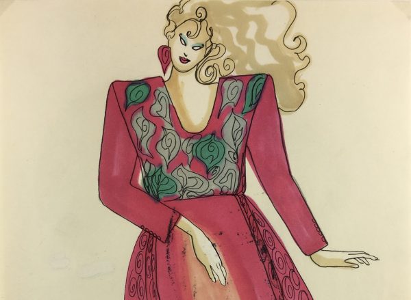 Fashion Original Art - French Fashion, J. Angelyn, c.1980