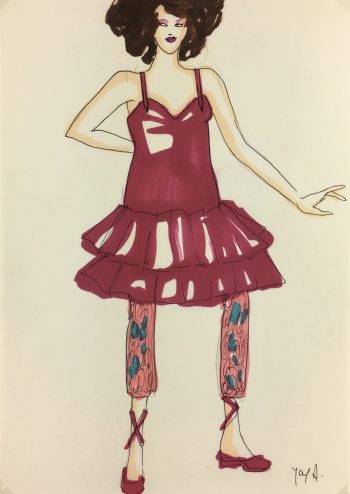 Fashion Original Art - French Fashion, J. Angelyn, c.1980