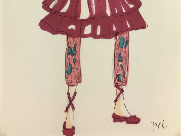 Fashion Original Art - French Fashion, J. Angelyn, c.1980