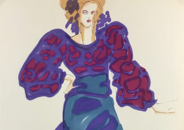 Fashion Original Art - French Fashion, J. Angelyn, c.1980