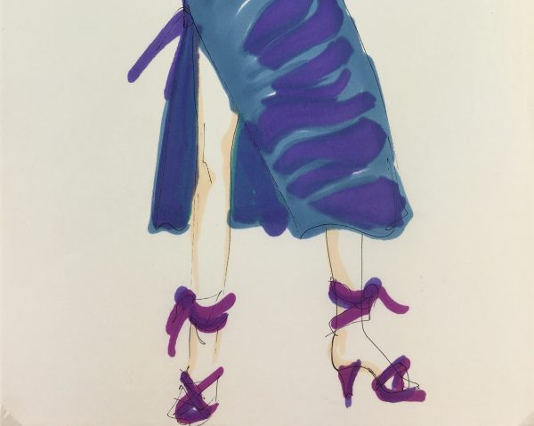 Fashion Original Art - French Fashion, J. Angelyn, c.1980