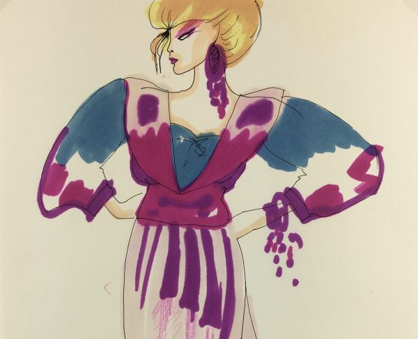 Fashion Original Art - French Fashion, J. Angelyn, c.1980