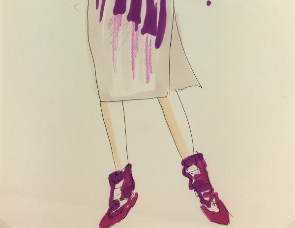 Fashion Original Art - French Fashion, J. Angelyn, c.1980