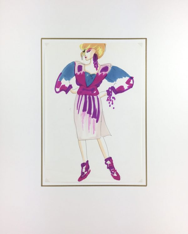 Fashion Original Art - French Fashion, J. Angelyn, c.1980