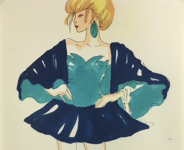 Fashion Original Art - French Fashion, J. Angelyn, c.1980