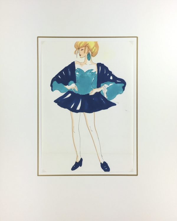 Fashion Original Art - French Fashion, J. Angelyn, c.1980