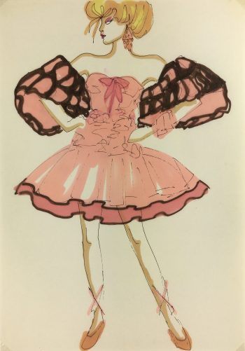 Fashion Original Art - French Fashion, J. Angelyn, c.1980