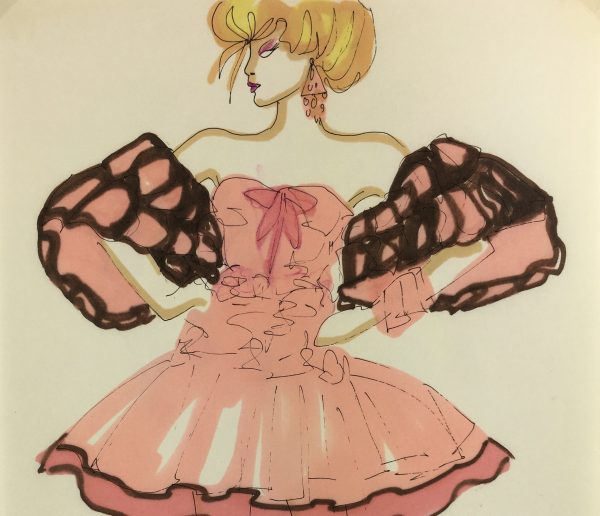 Fashion Original Art - French Fashion, J. Angelyn, c.1980