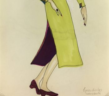 Fashion Original Art - French Fashion, J. Angelyn, c.1980