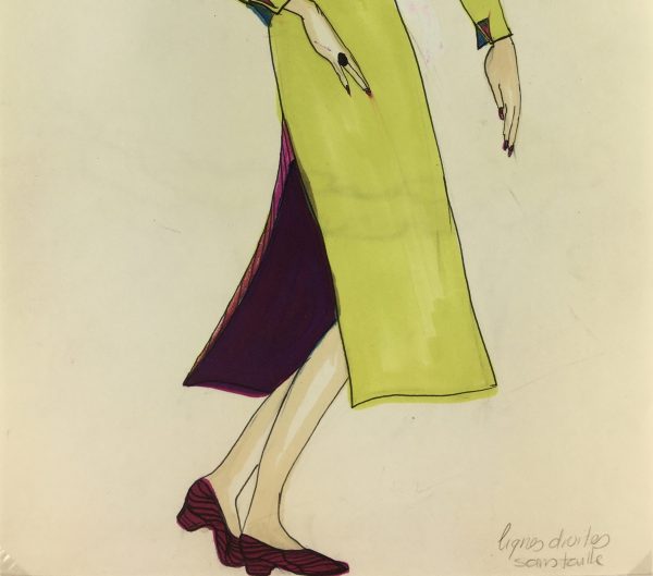 Fashion Original Art - French Fashion, J. Angelyn, c.1980