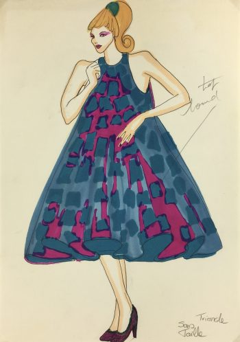 Fashion Original Art - French Fashion, J. Angelyn, c.1980