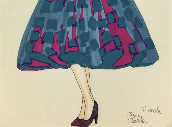 Fashion Original Art - French Fashion, J. Angelyn, c.1980