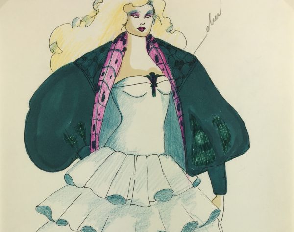 Fashion Original Art - French Fashion, J. Angelyn, c.1980