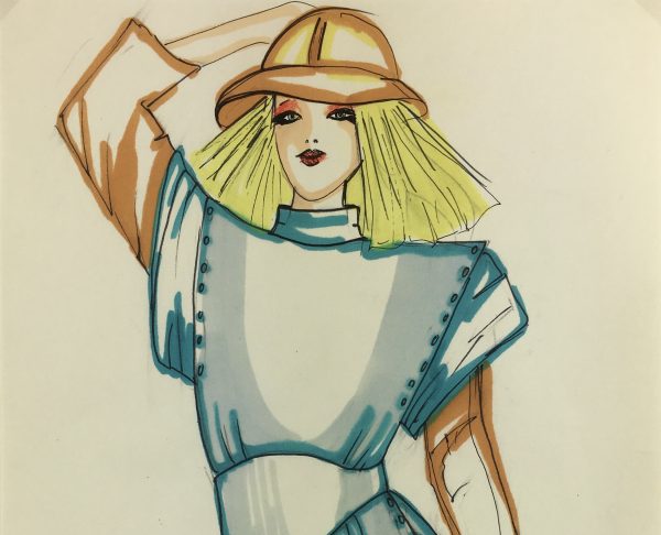 Fashion Original Art - French Fashion, J. Angelyn, c.1980