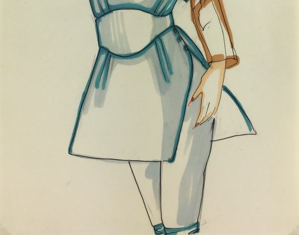 Fashion Original Art - French Fashion, J. Angelyn, c.1980