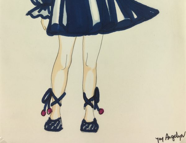 Fashion Original Art - French Fashion, J. Angelyn, c.1980