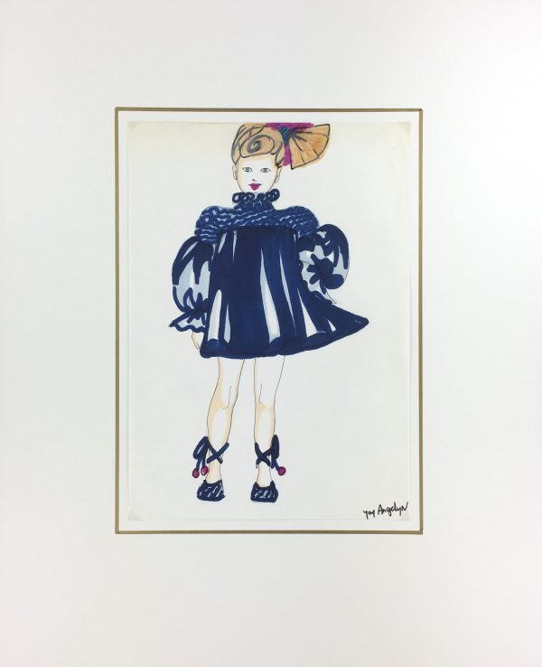 Fashion Original Art - French Fashion, J. Angelyn, c.1980