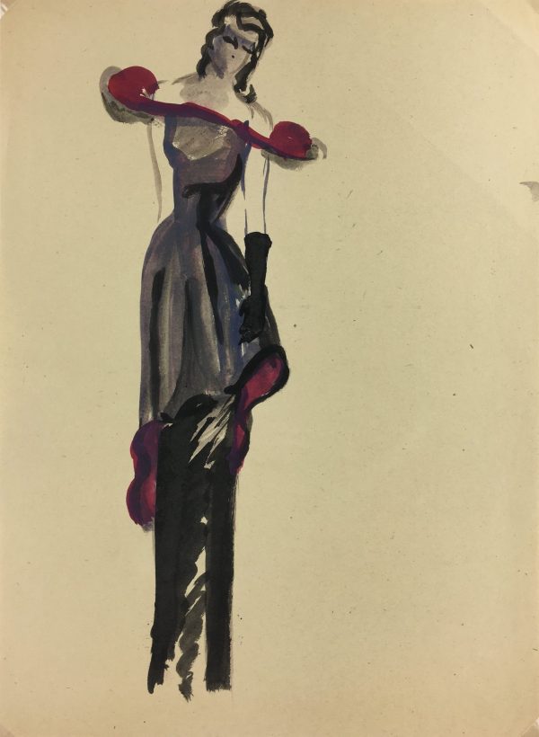 Fashion Original Art - Fashion, Gisele Tanalias, c.1975