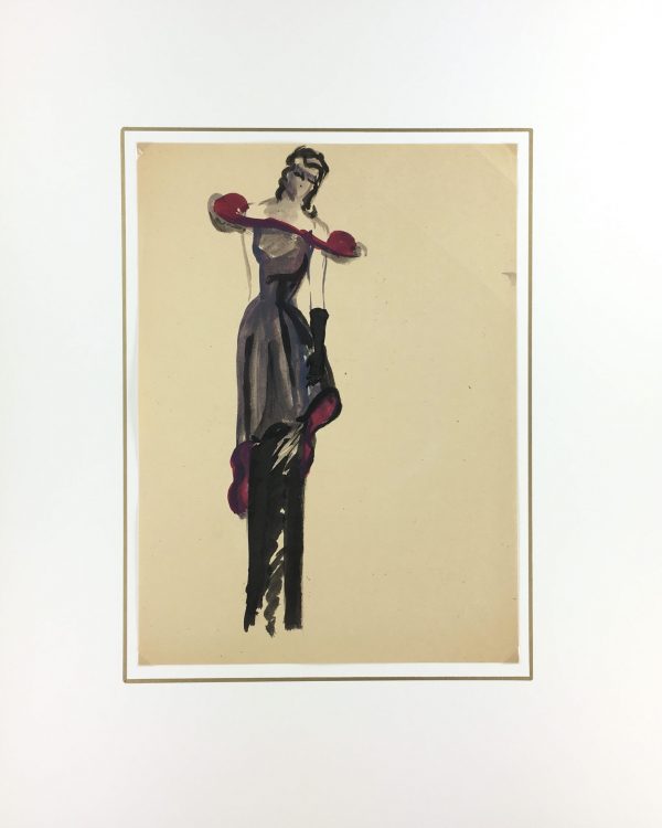 Fashion Original Art - Fashion, Gisele Tanalias, c.1975