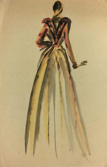 Fashion Original Art - Fashion, Gisele Tanalias, c.1975