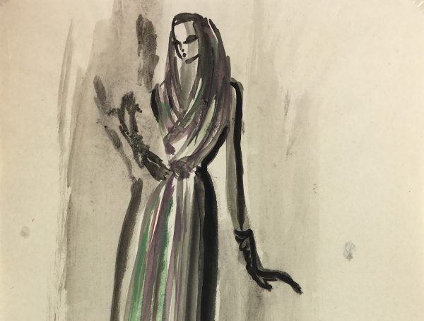 Fashion Original Art - Fashion, Gisele Tanalias, c.1975