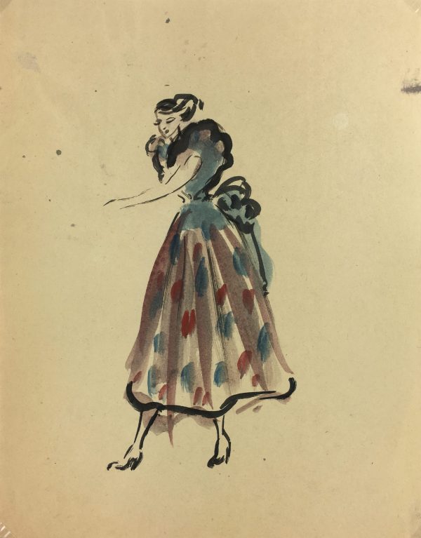 Fashion Original Art - Fashion, Gisele Tanalias, c.1975