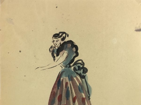 Fashion Original Art - Fashion, Gisele Tanalias, c.1975