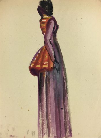 Fashion Original Art - Fashion, Gisele Tanalias, c.1975