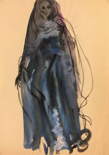Fashion Original Art - Fashion, Gisele Tanalias, c.1975