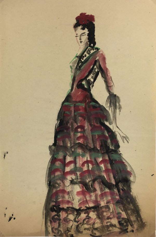 Fashion Original Art - Fashion, Gisele Tanalias, c.1975