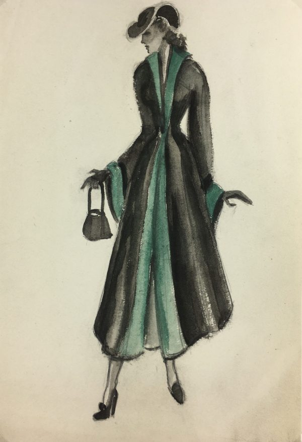 Fashion Original Art - Fashion, Gisele Tanalias, c.1975