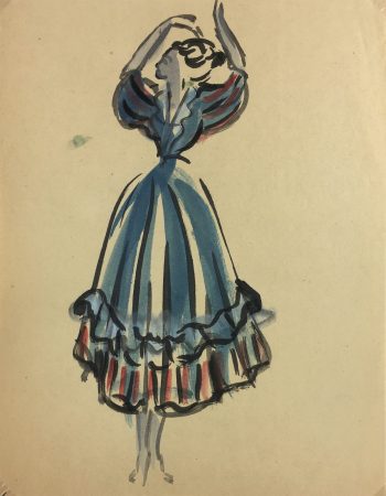 Fashion Original Art - Fashion, Gisele Tanalias, c.1975