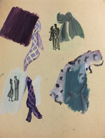 Fashion Original Art - Fashion, Gisele Tanalias, c.1975