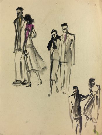 Fashion Original Art - Fashion, Gisele Tanalias, c.1975