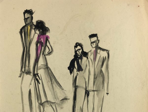 Fashion Original Art - Fashion, Gisele Tanalias, c.1975