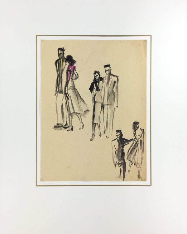 Fashion Original Art - Fashion, Gisele Tanalias, c.1975