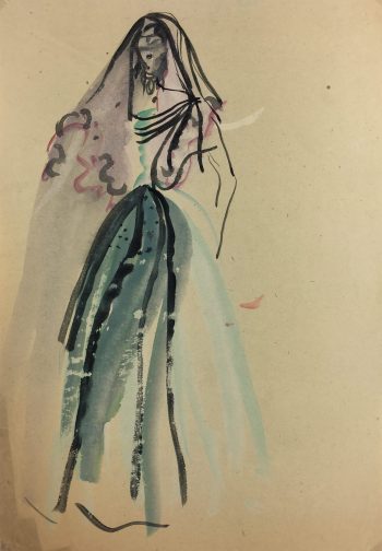 Fashion Original Art - Fashion, Gisele Tanalias, c.1975