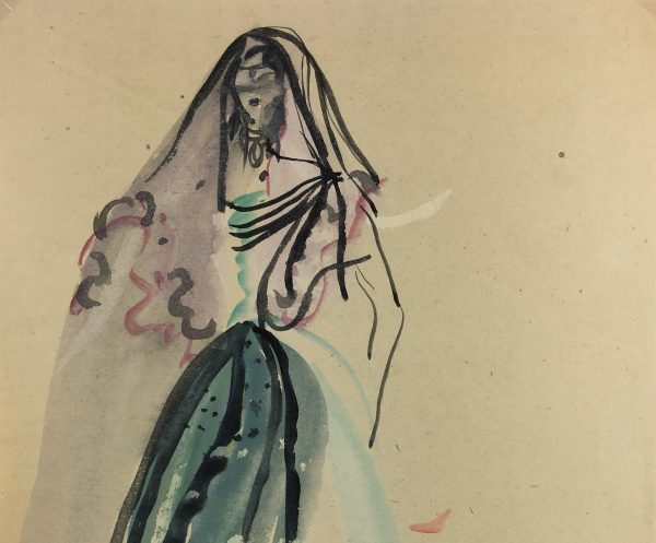 Fashion Original Art - Fashion, Gisele Tanalias, c.1975