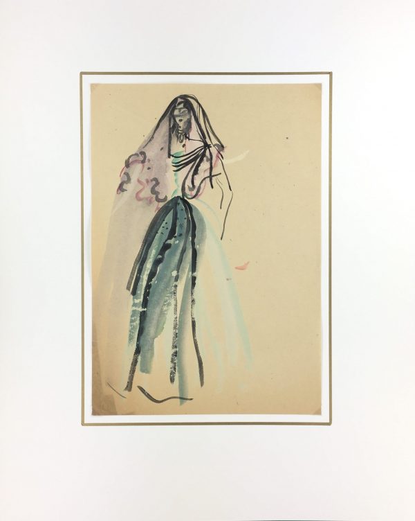 Fashion Original Art - Fashion, Gisele Tanalias, c.1975