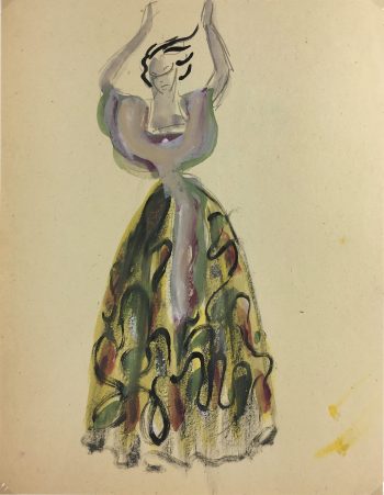 Fashion Original Art - Fashion, Gisele Tanalias, c.1975