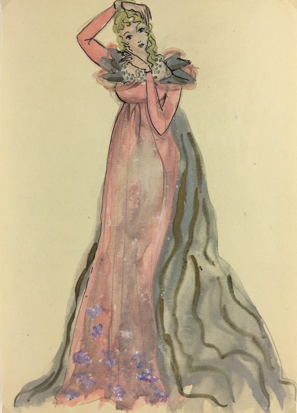 Fashion Original Art - Fashion, Gisele Tanalias, c.1975