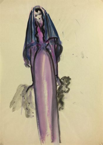 Fashion Original Art - Fashion, Gisele Tanalias, c.1975