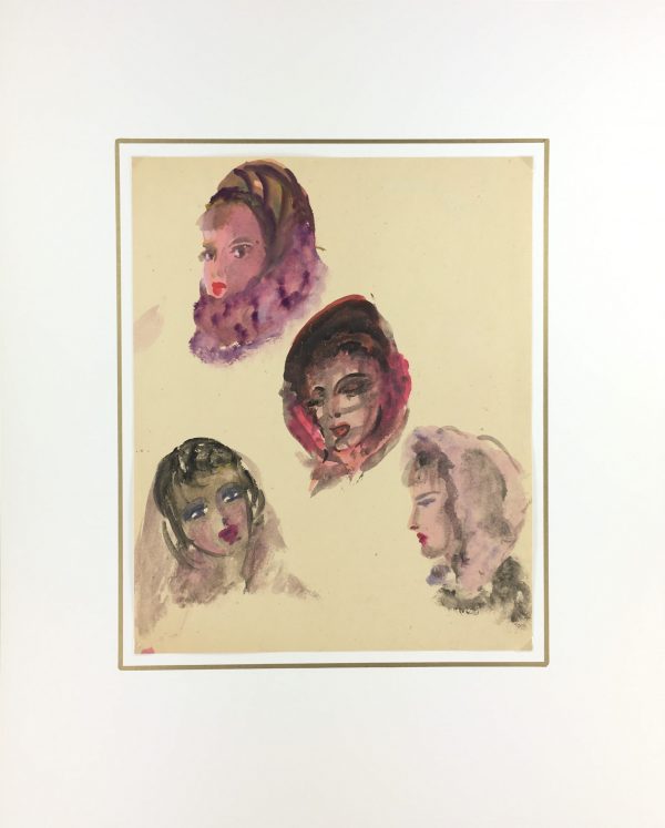 Fashion Original Art - Fashion, Gisele Tanalias, c.1975