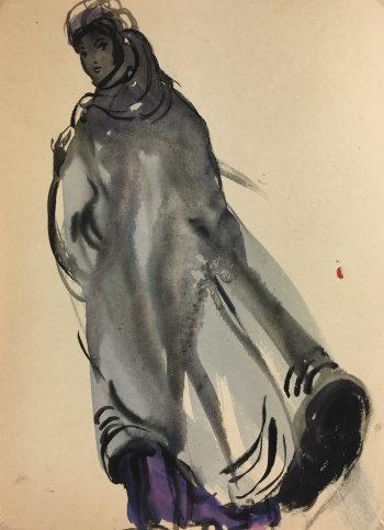 Fashion Original Art - Fashion, Gisele Tanalias, c.1975