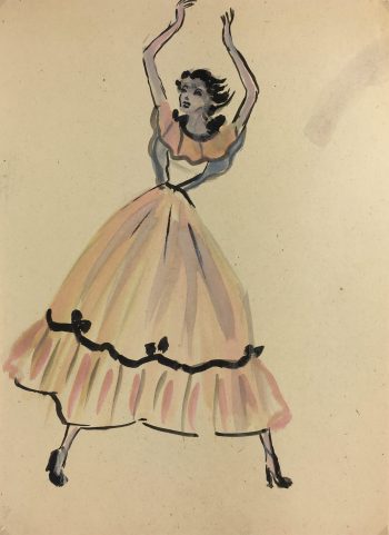 Fashion Original Art - Fashion, Gisele Tanalias, c.1975