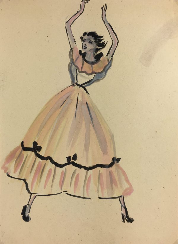 Fashion Original Art - Fashion, Gisele Tanalias, c.1975